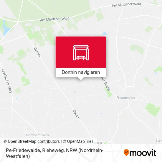 Pe-Friedewalde, Rieheweg Karte