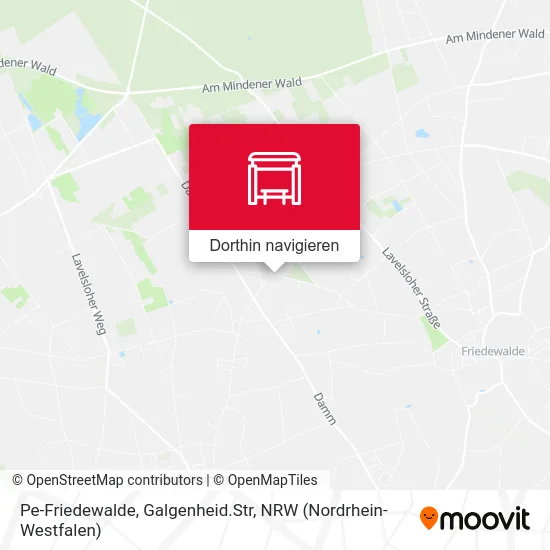 Pe-Friedewalde, Galgenheid.Str Karte