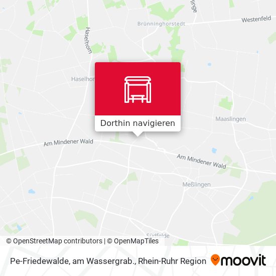 Pe-Friedewalde, am Wassergrab. Karte