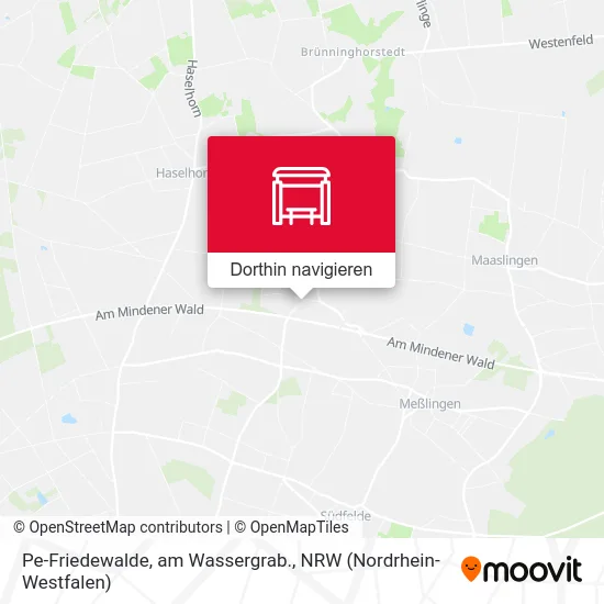 Pe-Friedewalde, am Wassergrab. Karte