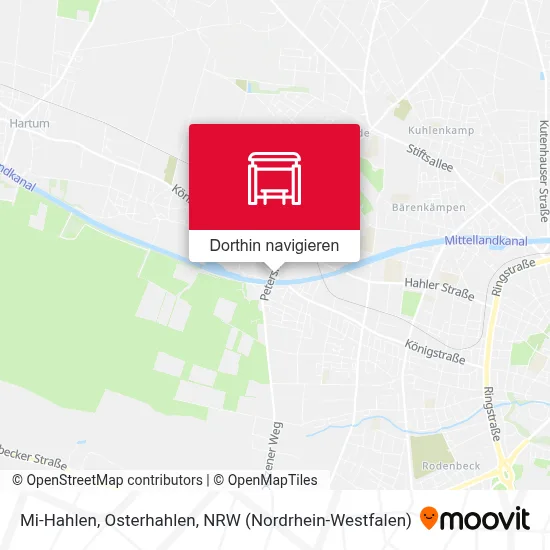 Mi-Hahlen, Osterhahlen Karte