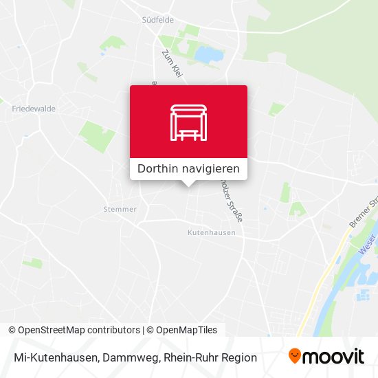 Mi-Kutenhausen, Dammweg Karte