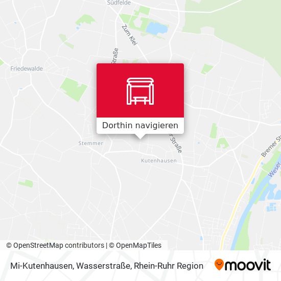 Mi-Kutenhausen, Wasserstraße Karte