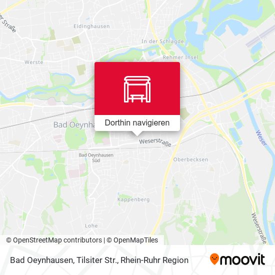Bad Oeynhausen, Tilsiter Str. Karte