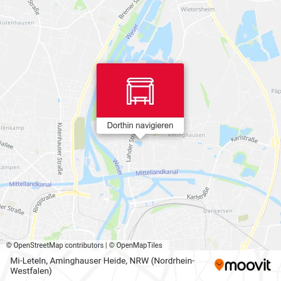 Mi-Leteln, Aminghauser Heide Karte