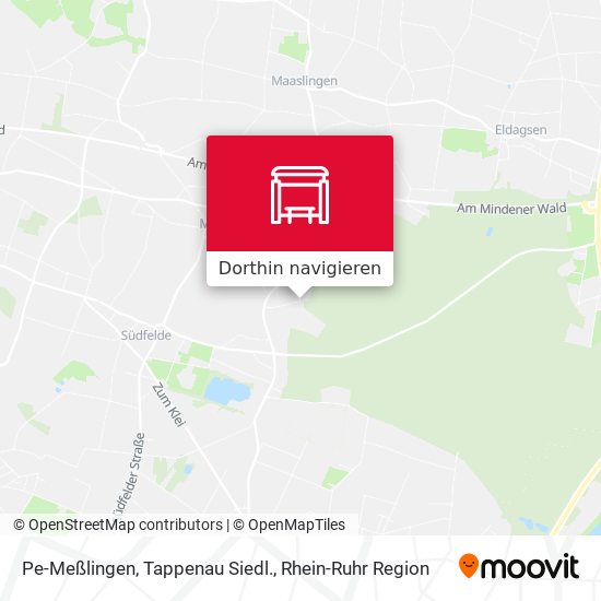 Pe-Meßlingen, Tappenau Siedl. Karte