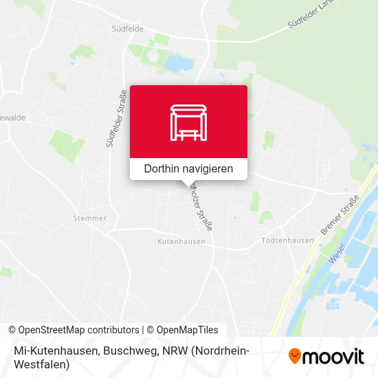 Mi-Kutenhausen, Buschweg Karte