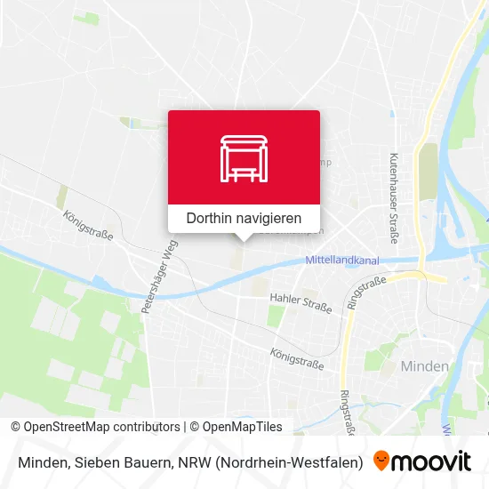 Minden, Sieben Bauern Karte