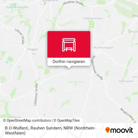 B.O-Wulferd., Rauhen Sundern Karte