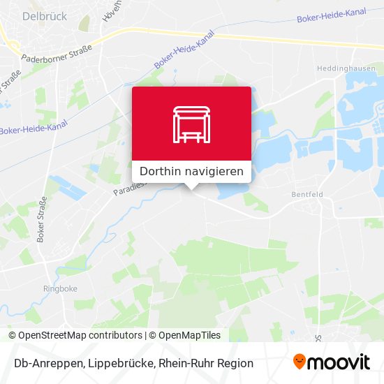 Db-Anreppen, Lippebrücke Karte