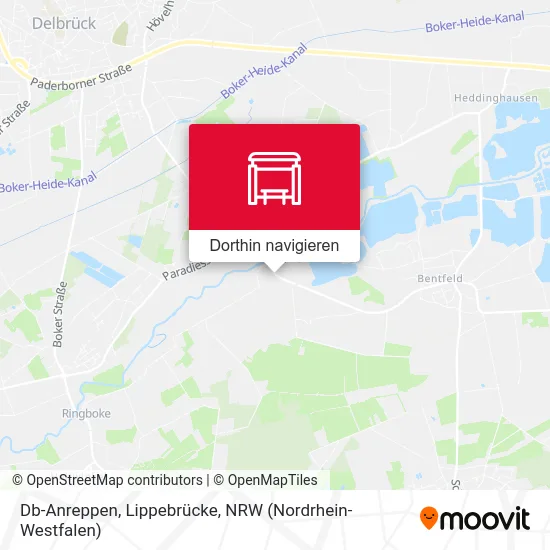 Db-Anreppen, Lippebrücke Karte