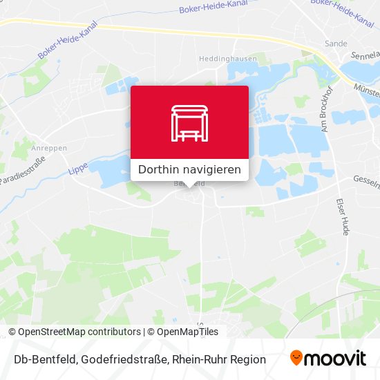 Db-Bentfeld, Godefriedstraße Karte