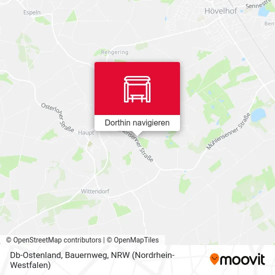 Db-Ostenland, Bauernweg Karte