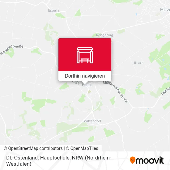 Db-Ostenland, Hauptschule Karte