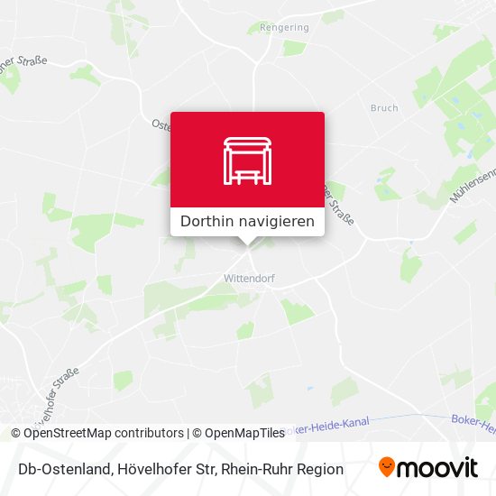 Db-Ostenland, Hövelhofer Str Karte