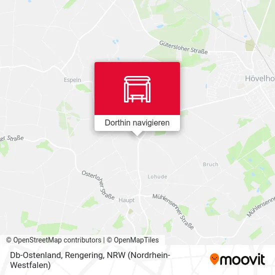 Db-Ostenland, Rengering Karte