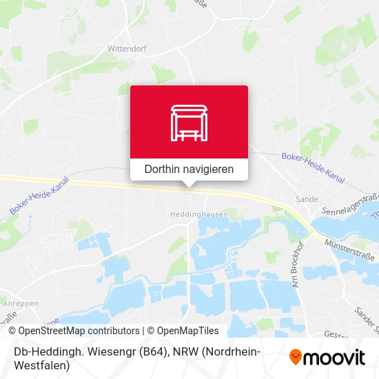 Db-Heddingh. Wiesengr (B64) Karte