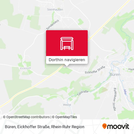 Büren, Eickhoffer Straße Karte
