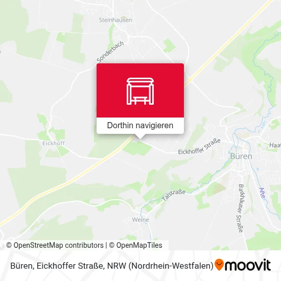 Büren, Eickhoffer Straße Karte