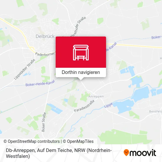 Db-Anreppen, Auf Dem Teiche Karte