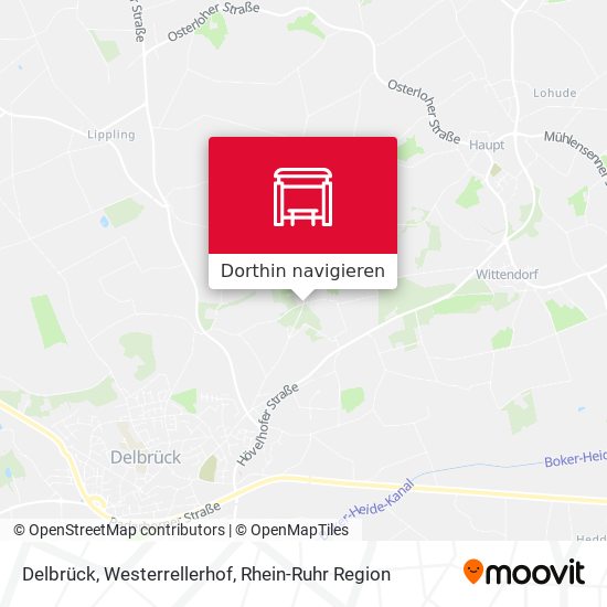 Delbrück, Westerrellerhof Karte