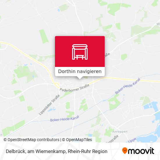 Delbrück, am Wiemenkamp Karte