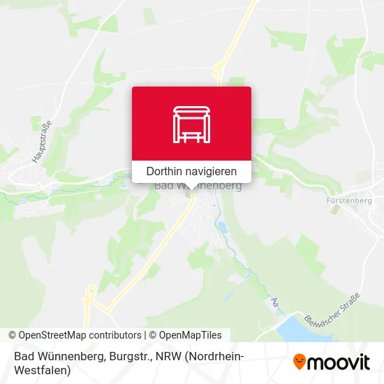 Bad Wünnenberg, Burgstr. Karte