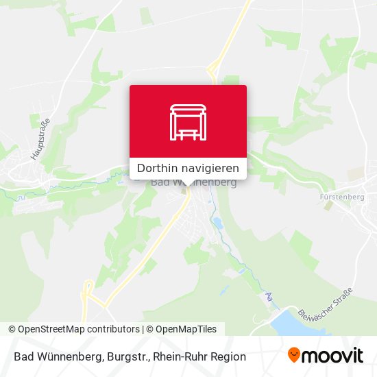 Bad Wünnenberg, Burgstr. Karte