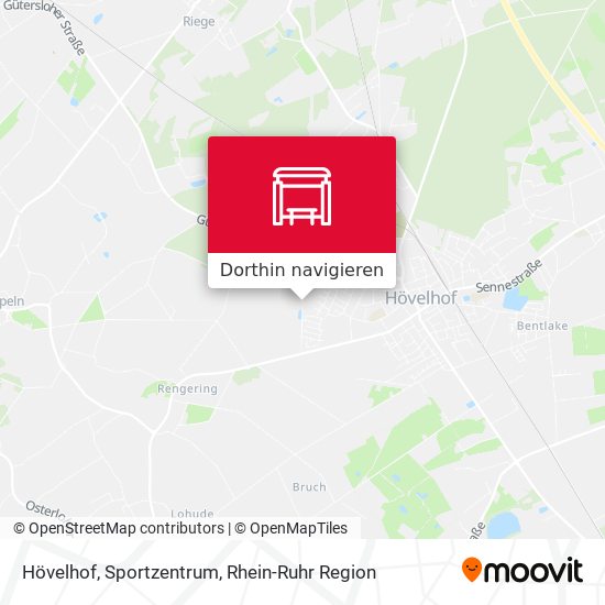 Hövelhof, Sportzentrum Karte