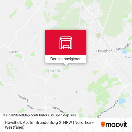 Hövelhof,  Ab. Im Brande Bstg 2 Karte