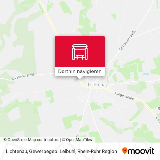 Lichtenau, Gewerbegeb. Leibühl Karte