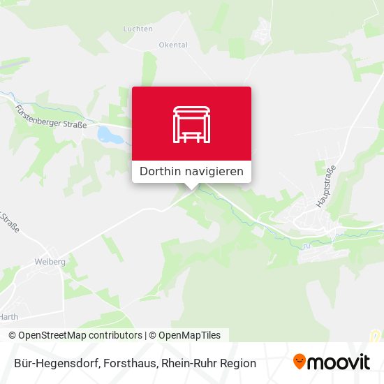 Bür-Hegensdorf, Forsthaus Karte