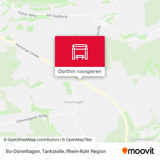 Bo-Dörenhagen, Tankstelle Karte