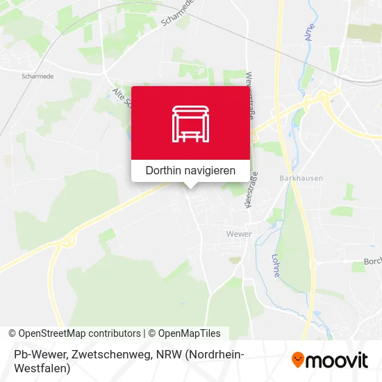 Pb-Wewer, Zwetschenweg Karte