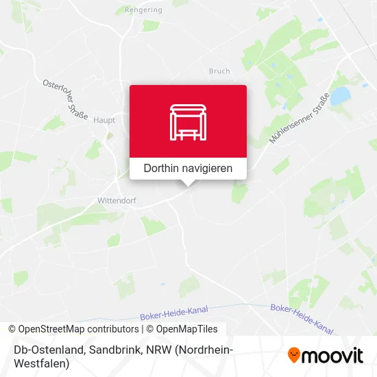 Db-Ostenland, Sandbrink Karte