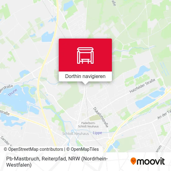 Pb-Mastbruch, Reiterpfad Karte