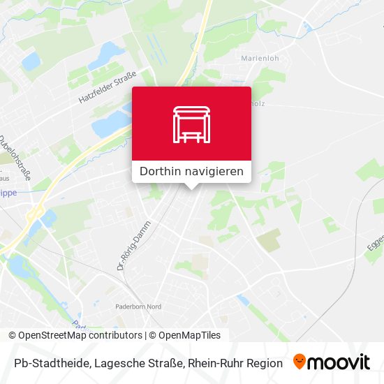 Pb-Stadtheide, Lagesche Straße Karte