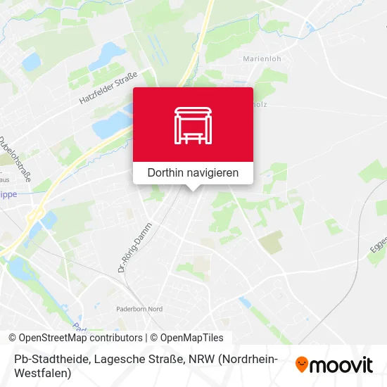 Pb-Stadtheide, Lagesche Straße Karte