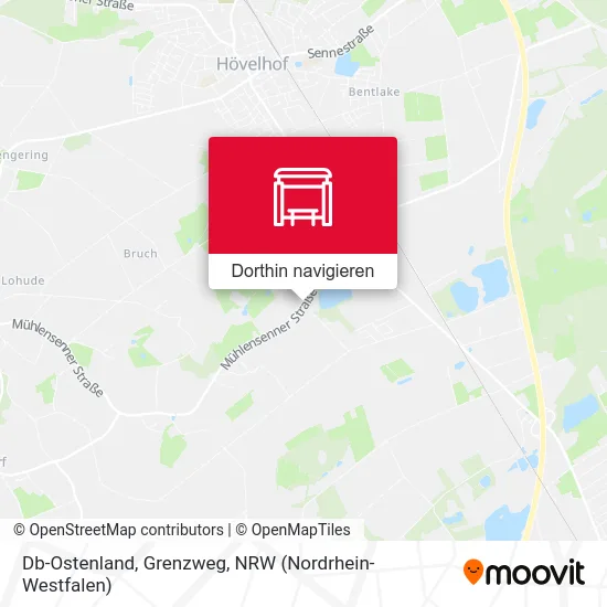 Db-Ostenland, Grenzweg Karte