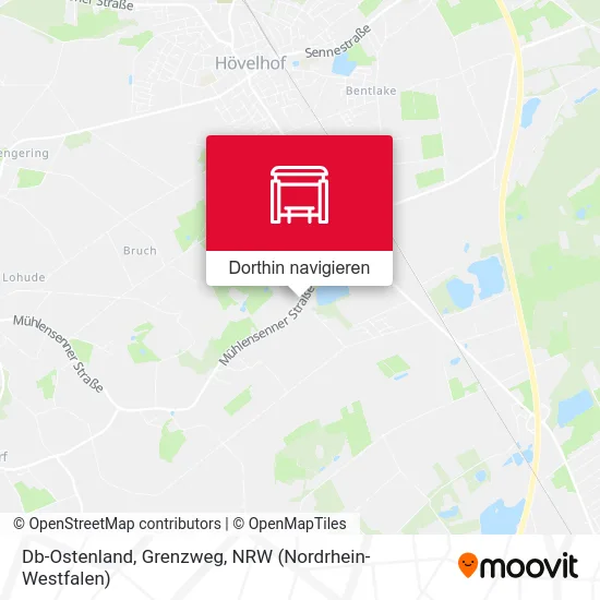 Db-Ostenland, Grenzweg Karte