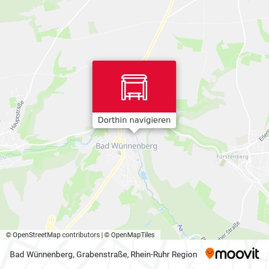 Bad Wünnenberg, Grabenstraße Karte