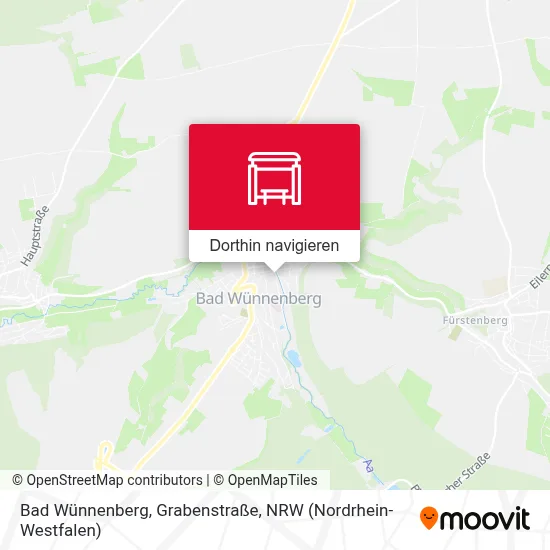 Bad Wünnenberg, Grabenstraße Karte