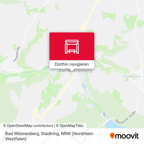 Bad Wünnenberg, Stadtring Karte