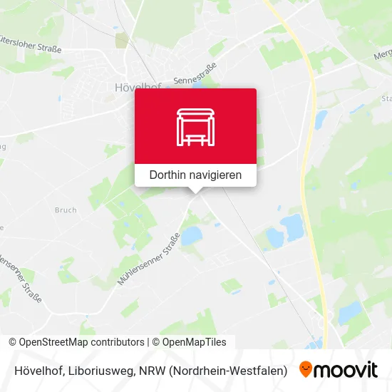 Hövelhof, Liboriusweg Karte