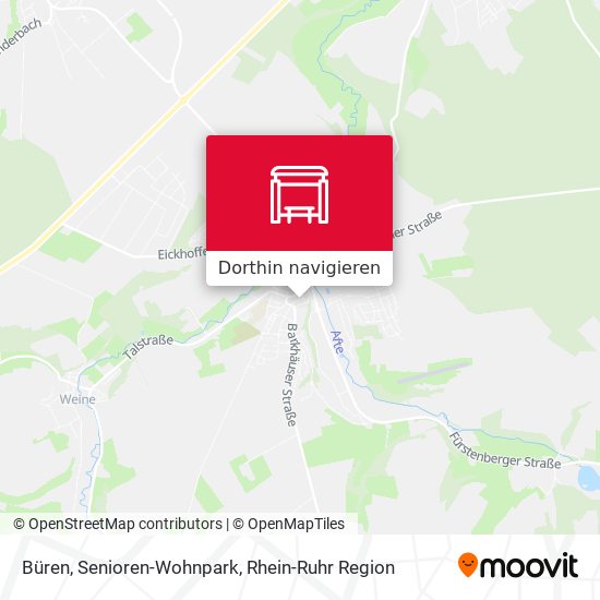 Büren, Senioren-Wohnpark Karte