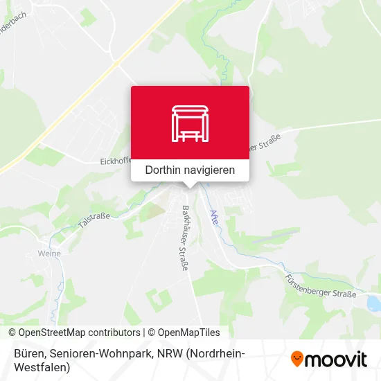 Büren, Senioren-Wohnpark Karte
