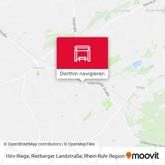 Höv-Riege, Rietberger Landstraße Karte