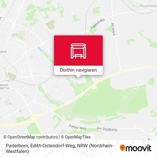 Paderborn, Edith-Ostendorf-Weg Karte