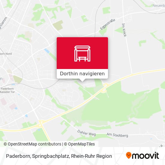 Paderborn, Springbachplatz Karte