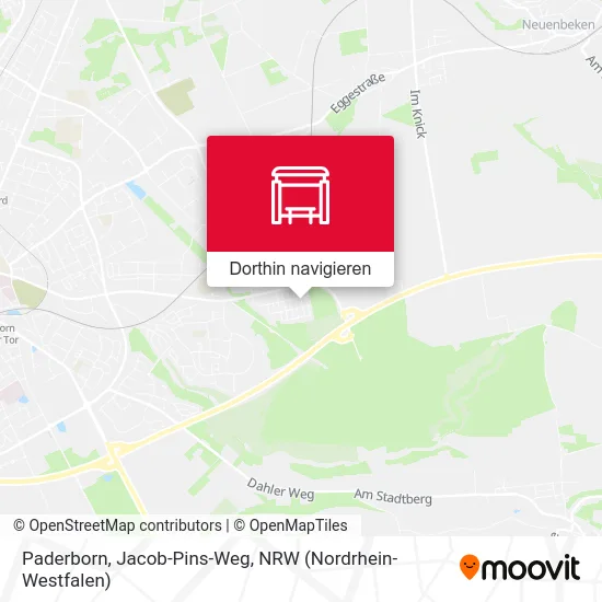 Paderborn, Jacob-Pins-Weg Karte